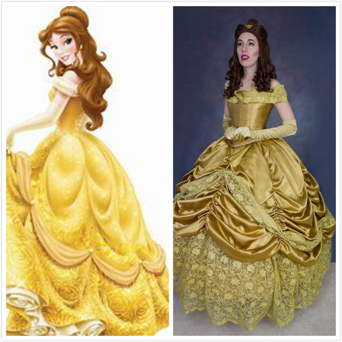green emerald velvet dress Amazon.com: Disney Women's Belle Costume Dress main image 0