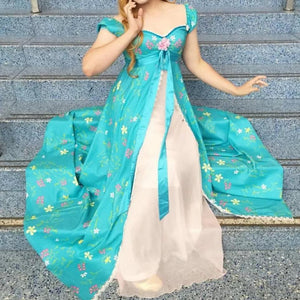 Enchanted Giselle Dress Giselle Floral Dress Cosplay Costume