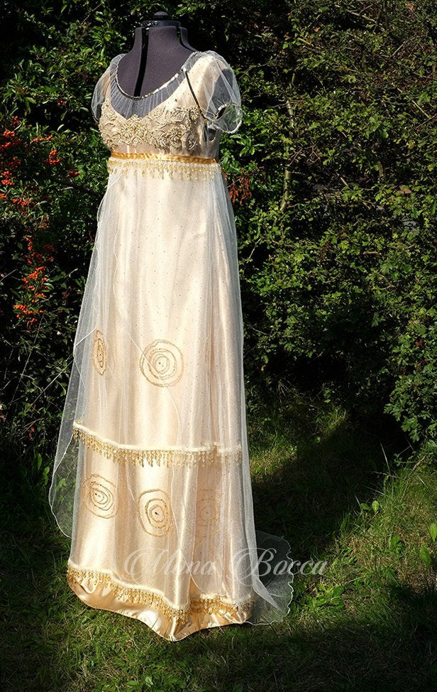 Wedding anniversary dress Gold dress dazzling one of a kind alternativ –  Cosplayrr