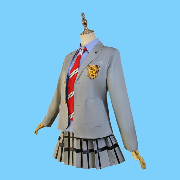 Your Lie in April Cosplay Wig Men and Women School Uniform Halloween Costumes Props Miyazono Kaori Costumes Arima Kousei Cos Costumes