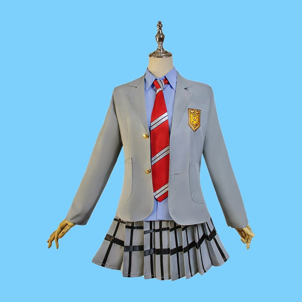 Your Lie in April Cosplay Wig Men and Women School Uniform Halloween Costumes Props Miyazono Kaori Costumes Arima Kousei Cos Costumes