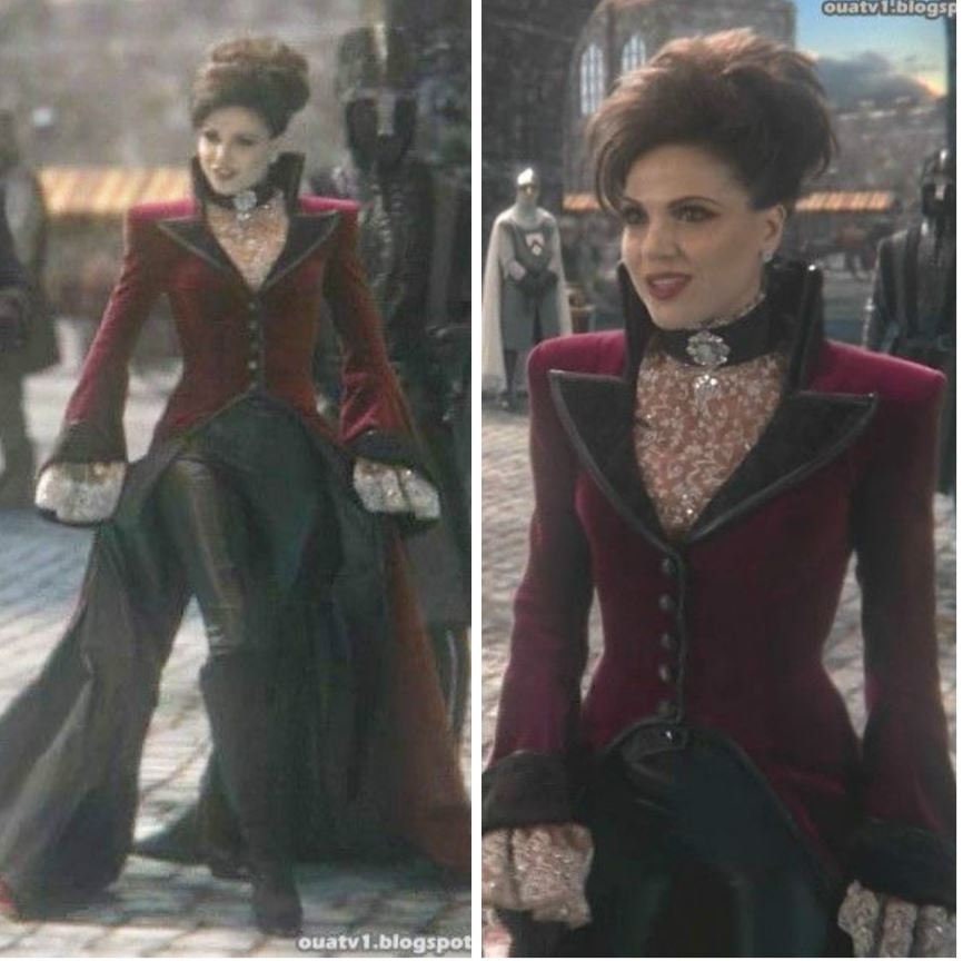 once upon a time regina red dress Once Upon a Time Evil Queen Regina Red Cosplay Costume custom made #