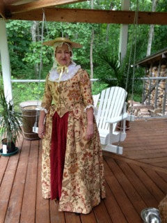 1700s House outfit Lace up front CUSTOM Colonial 18th Century Rococo Dress Gown