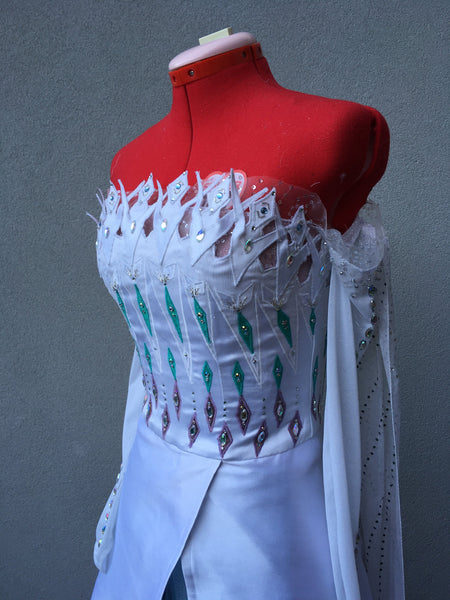 costume cosplay Elsa frozen 2 spirit gown