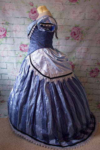 1860's Cinderella Dress Cosplay Costume with petticoat