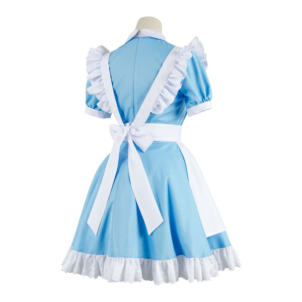 Alice In Wonderland Alice Blue Dress Cosplay Costume Plus Size