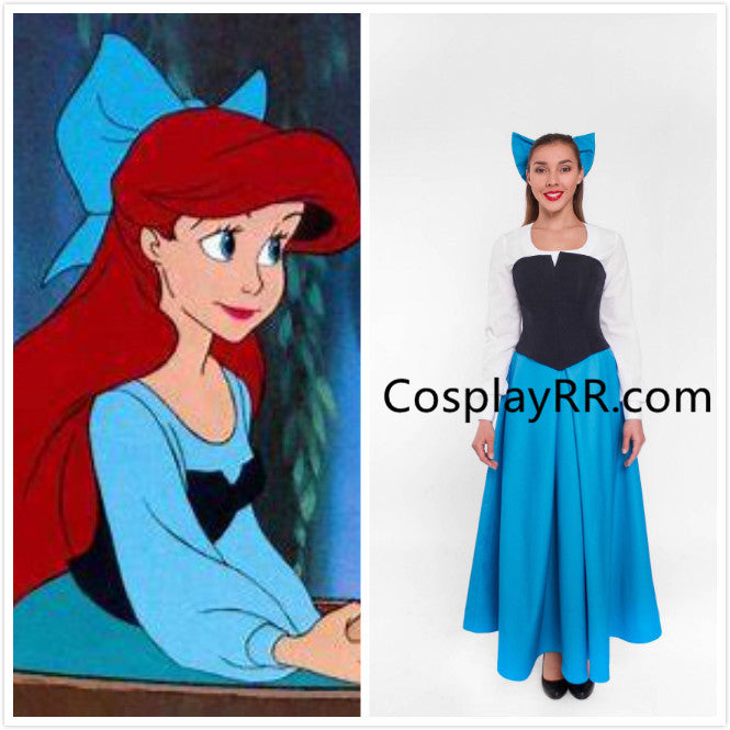 Ariel Blue dress Halloween costume plus size Cosplayrr Ariel Blue dress Halloween costume plus size Cosplayrr