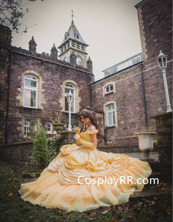 Belle Dress Ball Gown Costume from Beauty and the Beast – Cosplayrr