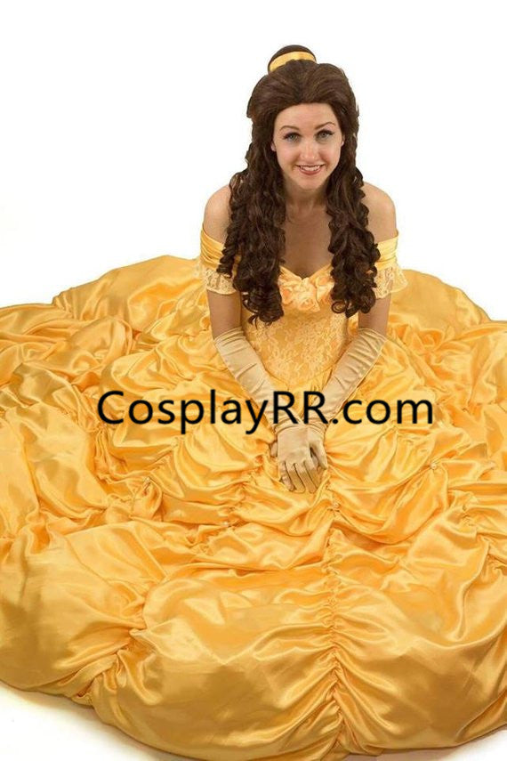 Adult plus size belle costume deals