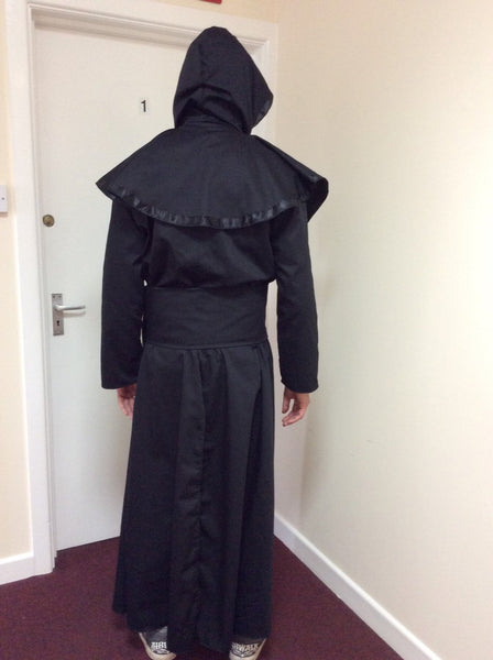 Black Cotton Drill Ghost Nameless Ghoul Infestissumam Cosplay Costume