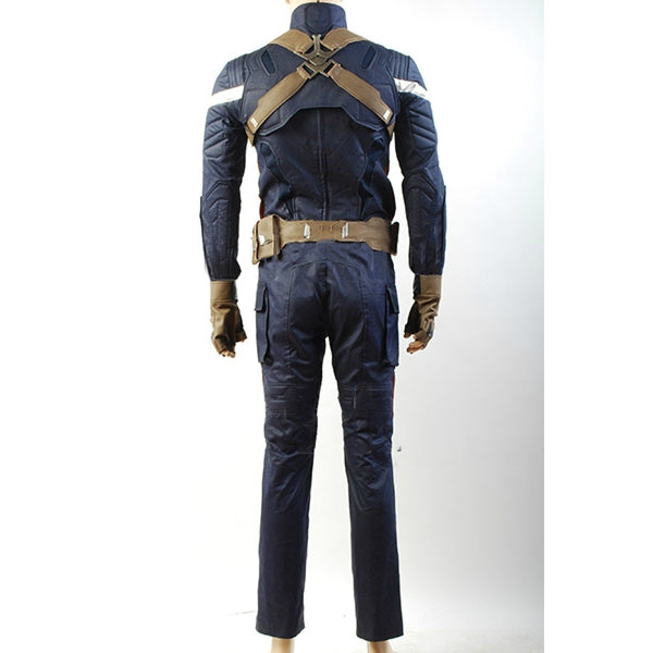 Captain America 2 The Winter Soldier Steve Rogers Costume Uniform Outfit