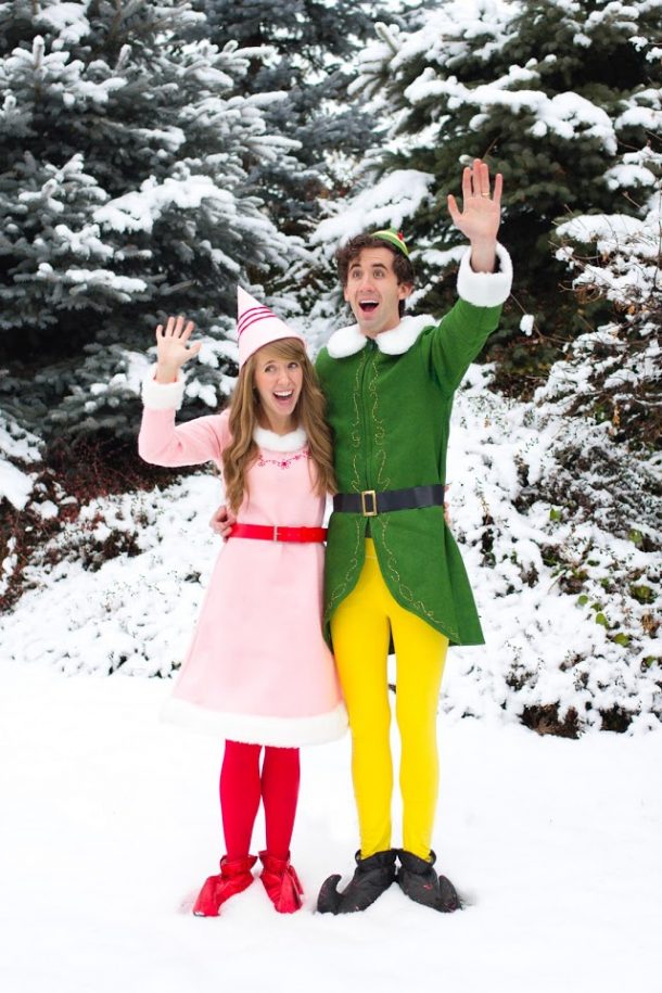 Christmas Buddy Elf Costume Jovie Costume for Kids Adult