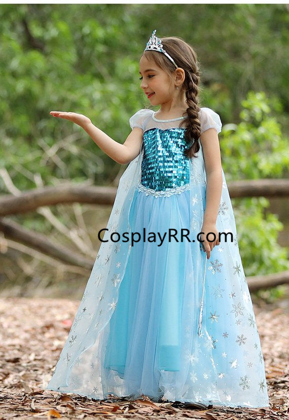 Elsa dress Princess costume for girls toddler – Cosplayrr