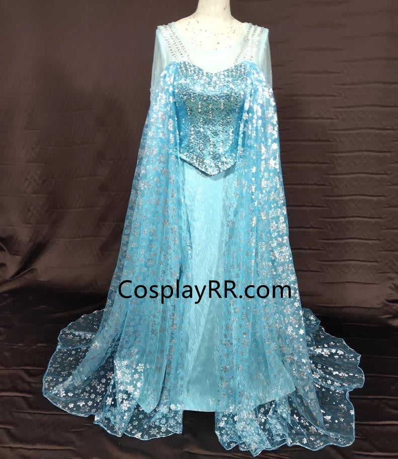 open lace back dress Elegant Elsa Dress Snow Queen Elsa Costume Adult Cosplayrr open lace back dress Elegant Elsa Dress Snow Queen Elsa Costume Adult Cosplayrr