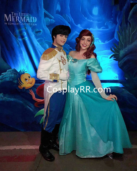 Little Mermaid Ariel green dress cosplay costume plus size