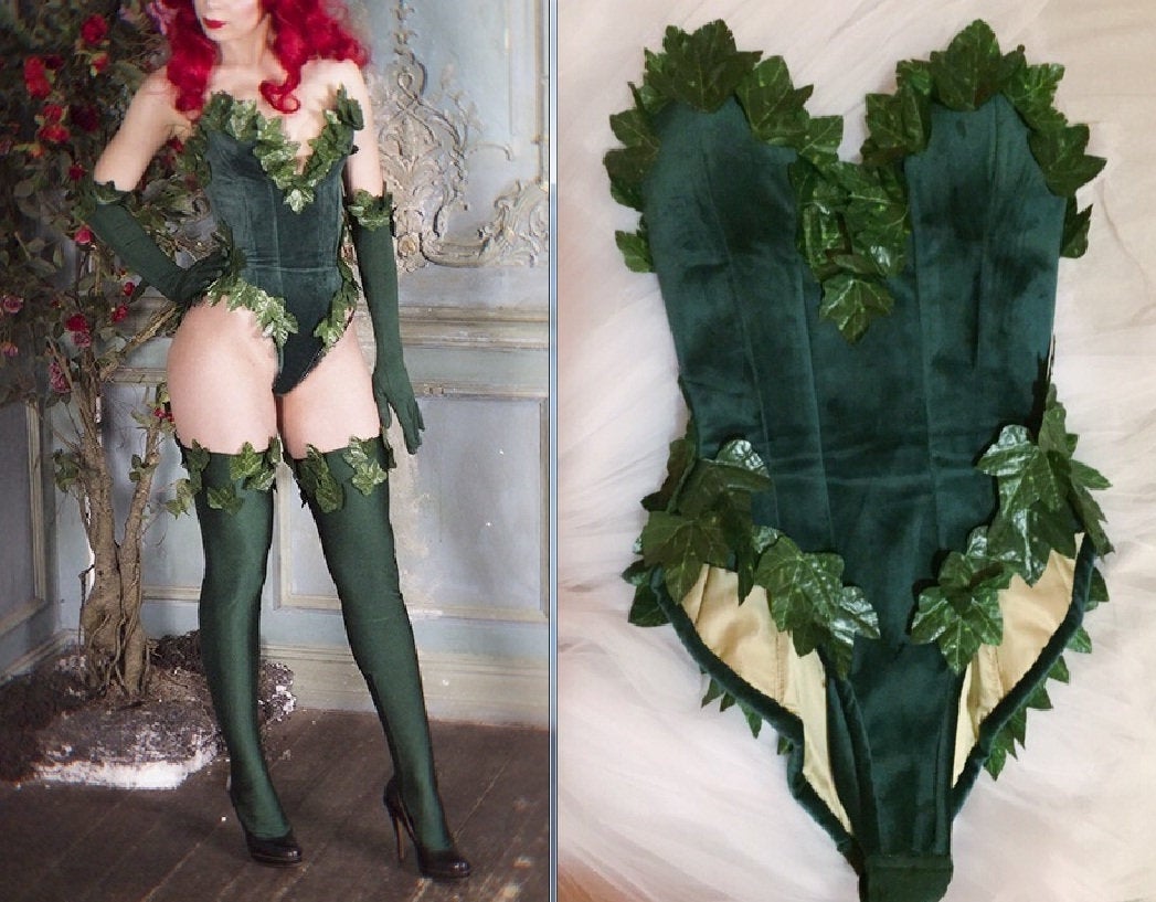 Poison Ivy Costume Poison Ivy Outfit for Adults Women Dr. Pamela Lilli   Cosplayrr