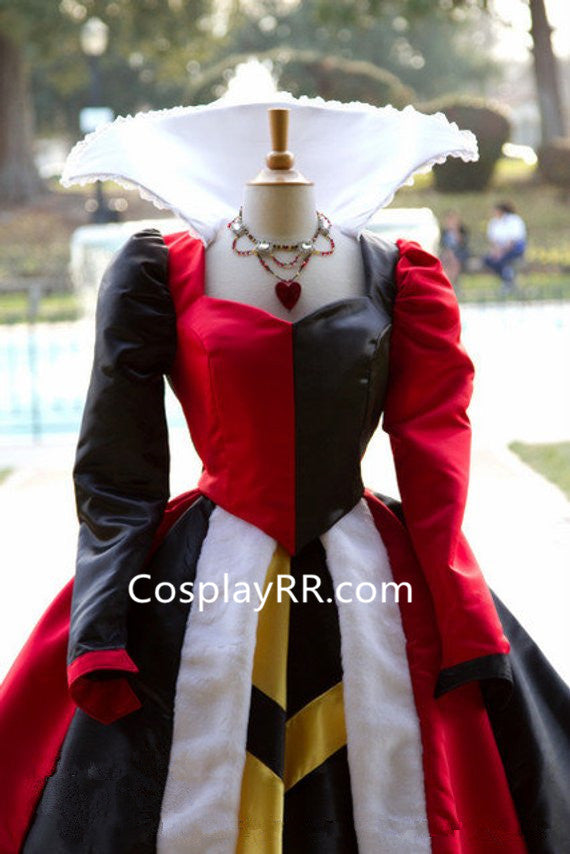 Queen Of Hearts Costume, Alice In Wonderland Queen Of Hearts Cosplay  Costume
