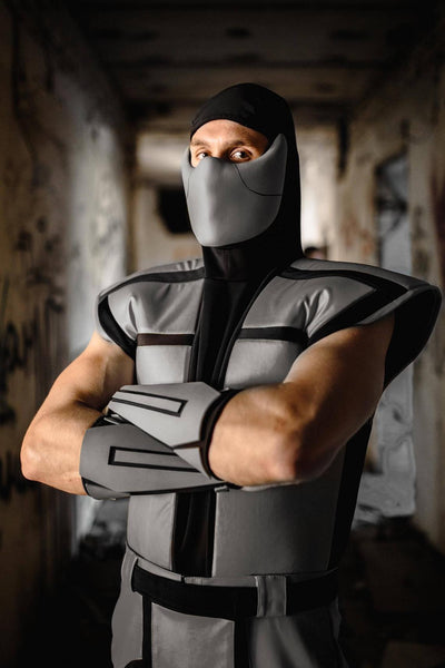 Ninja outfit Halloween costume Smoke cosplay costume from The Ultimate Mortal Kombat