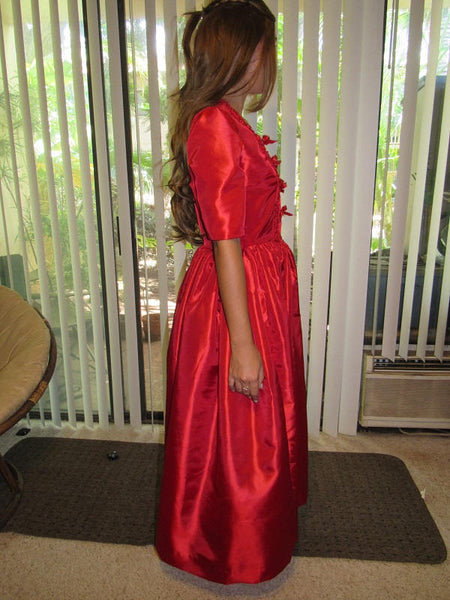 Size 12 1770s 1700s Colonial Cosplay Gown Costume for Teens Adults READY TO SHIP