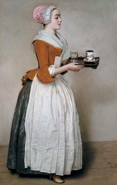 18th century dress with apron Chocolate girl