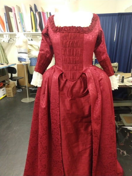 Schuyler Sisters 18th century gown