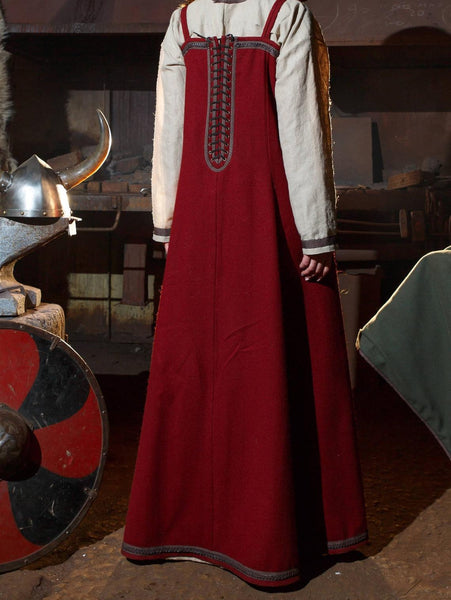 Dragon Long Dress Women's Dress Medieval Dress Renaissance dress viking dress Medieval Fantasy Red Dress