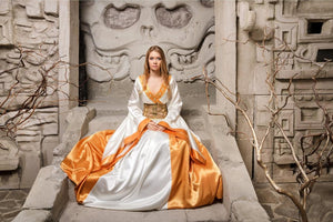 Cersei Lannister in White High quality handmade costume of fine detail and materials Game of Thrones made to order costume