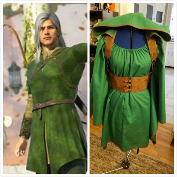 Female Elven Warrior Costume Warrior Elf Cosplay Costume