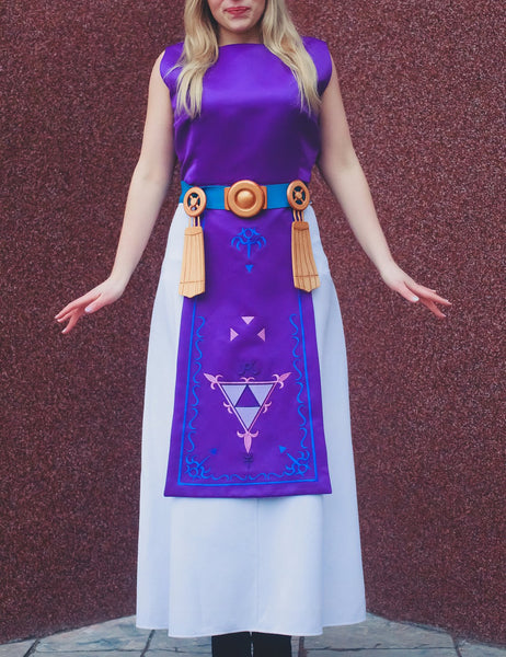 Halloween costumePrincess Hilda Cosplay tunic apron costume from the Legend of Zelda