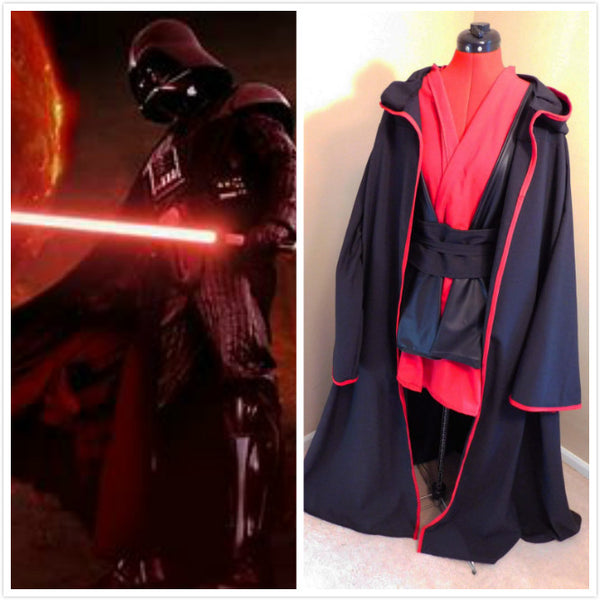 Tunic Obi and Tabbard Costume Star Wars Red Sith Robe