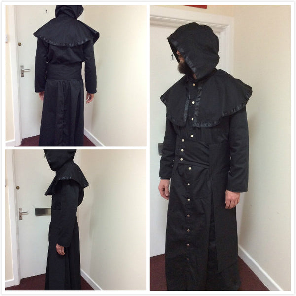 Nameless Ghoul Infestissumam Robe Coat Cosplay LARP Black Cotton Drill Ghost