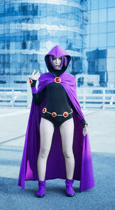 Teen titans go party Halloween cartoon network clothing comics Young justice Raven from Teen Titans Go cosplay costume