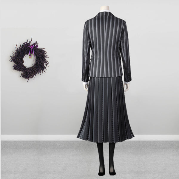 Costume Cosplay Nevermore School Uniform Suit Women's Outfit  The Addams Family Wednesday Addams