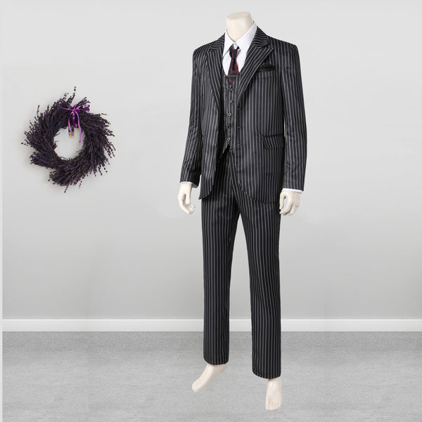 Costume Cosplay Suit Halloween Men's Outfit The Addams Family 2022 Gomez Addams