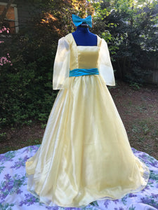 Once Upon a December Dress  Adult Anastasia Inspired Yellow Ball Gown