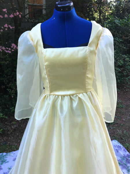 Once Upon a December Dress  Adult Anastasia Inspired Yellow Ball Gown