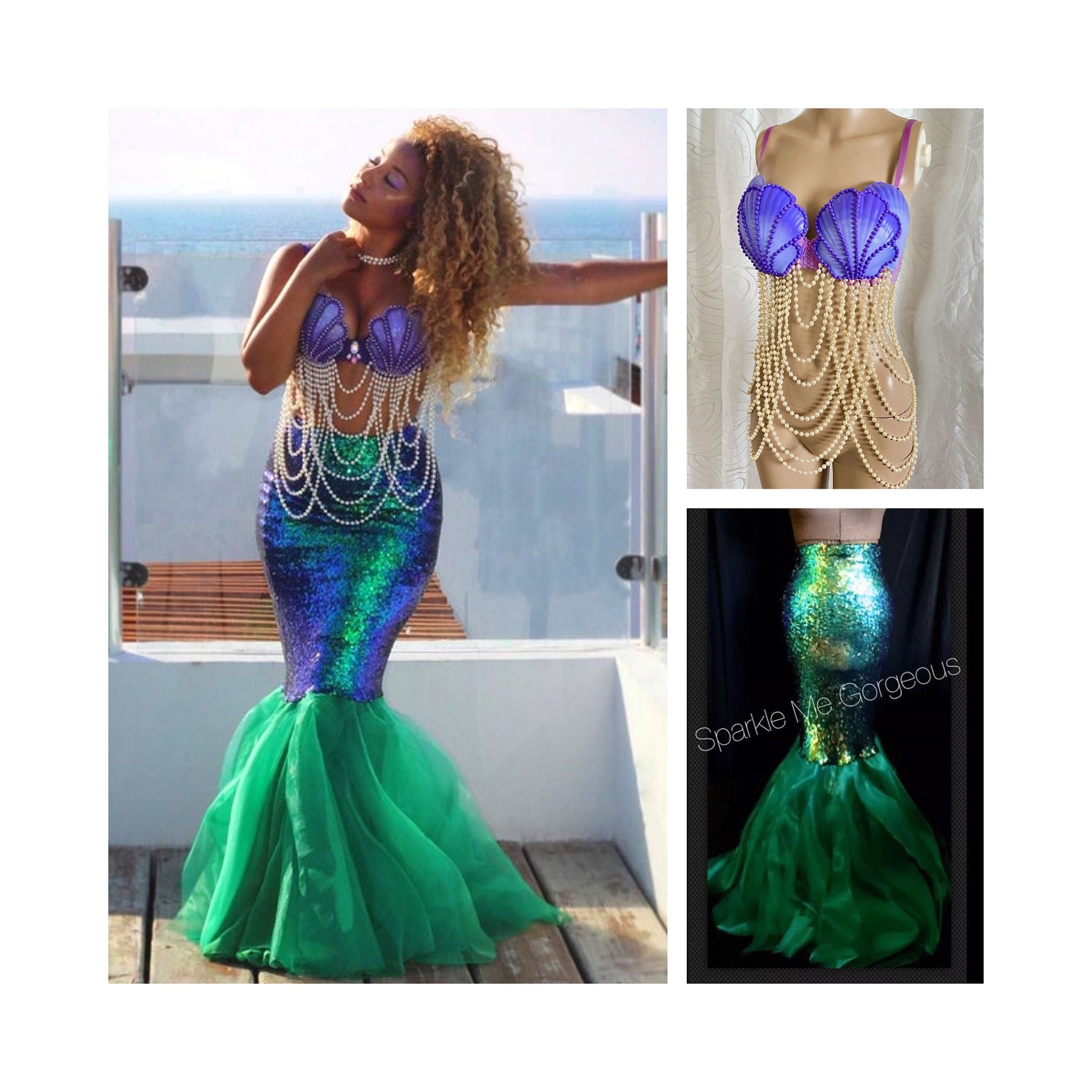 Made by the Original Designer Ariel Halloween Costume Each Item Sold Separate Adult Mermaid Costume