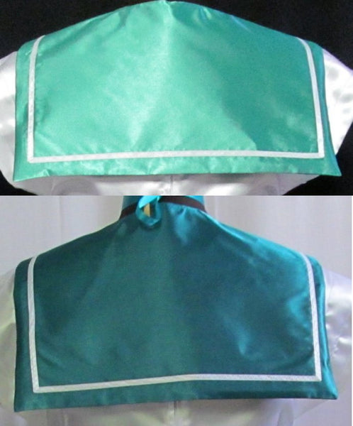 Cosplay Costume Anime Accessory Teal Collar Navy Bow Fuku Adult Size Sailor Neptune Collar and Bows Accessory ONLY Moon Scout