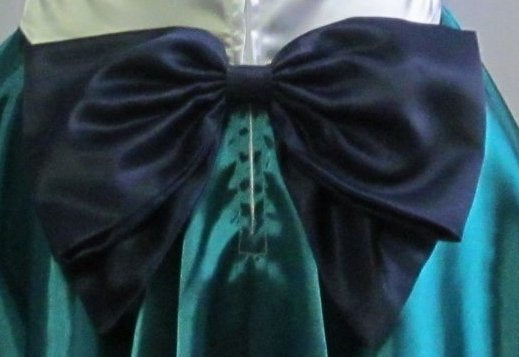 Cosplay Costume Anime Accessory Teal Collar Navy Bow Fuku Adult Size Sailor Neptune Collar and Bows Accessory ONLY Moon Scout
