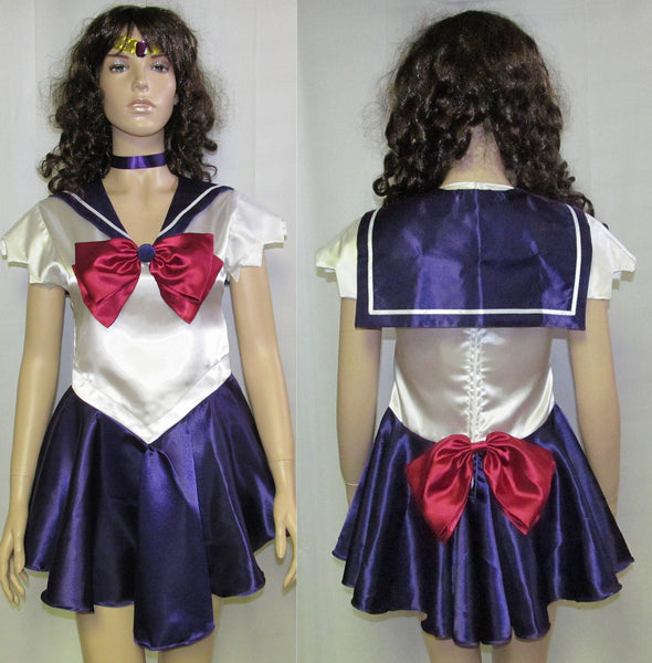 Crossplay Scout Fuku Outer Senshi Anime Manga Size 4 6 8 10 12 14 Sailor Moon Adult Women's Sailor Saturn Cosplay Costume
