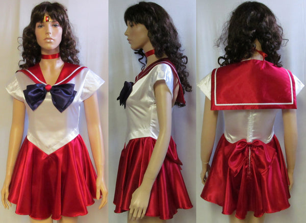 Crossplay Scout Fuku Innter Senshi Anime Manga Size 4 6 8 10 12 14 Sailor Moon Adult Women's Sailor Mars Cosplay Costume