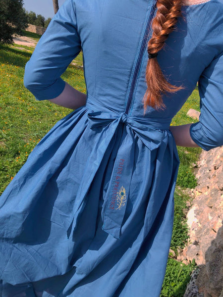 Delightful Pure Cotton Elegant Dress Pride And Prejudice Inspired With Embroidery Jane Austen dress COTTAGECORE DRESS Aesthetic Dress