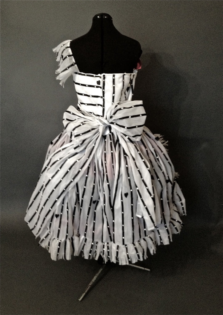 alice in wonderland black and white dress Alice In Wonderland Asymmetrical Retro Lolita Dress ON801
