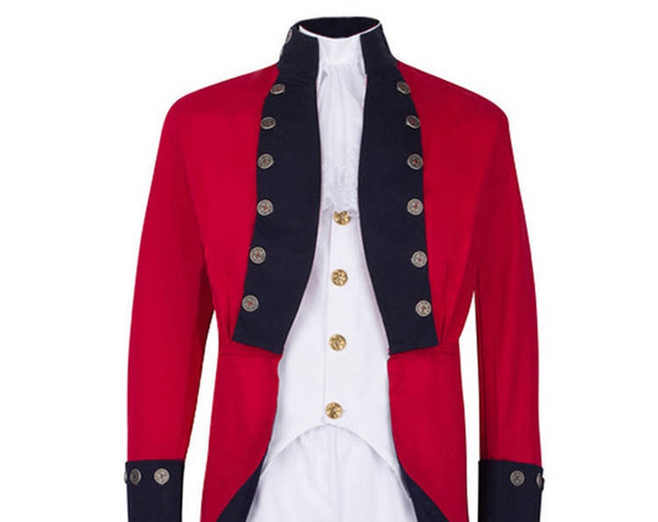 British Red Coat Uniform Adult American Revolution