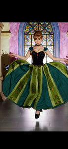 Adults Princess Costume Prom Dress CosplayP Frozen Ana Coronation Day Dress