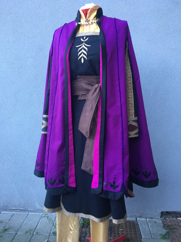 Anna frozen 2 travel costume cosplay