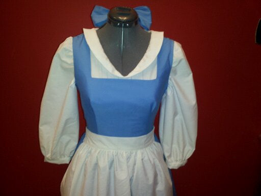 Knee length or mid calf Apron only