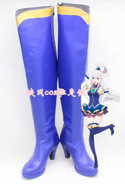 Anime God's Blessing on this Wonderful World Wig Shoes Customized Outfit Aqua Cosplay Costume