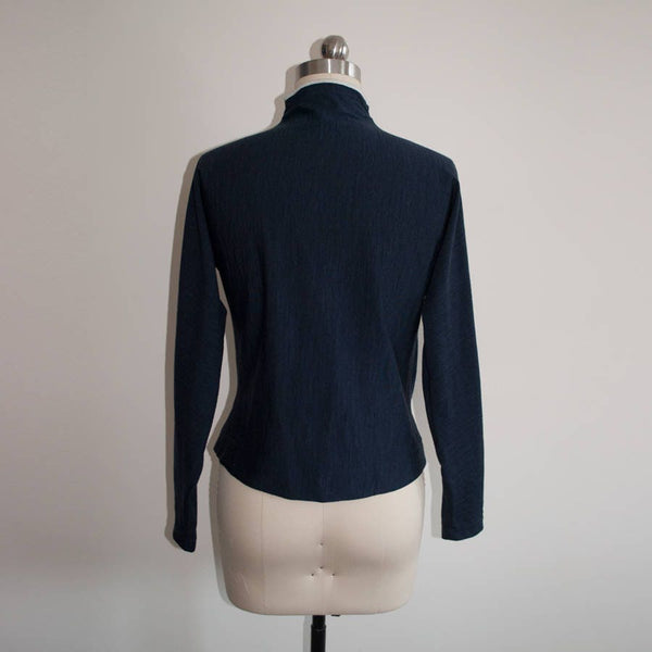Custom Made Top Women Blouse Blue Blouse Vintage Blouse Audrey Hepburn Knit Sweater 100% Wool 1950s blouse