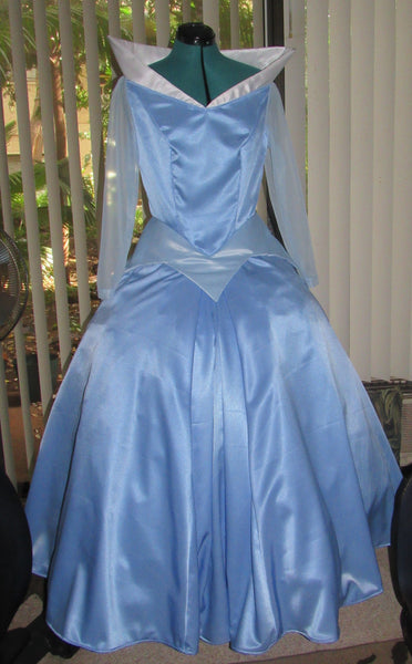 Costume Gown Dress for Teens Adults Classic Aurora Sleeping Beauty Princess